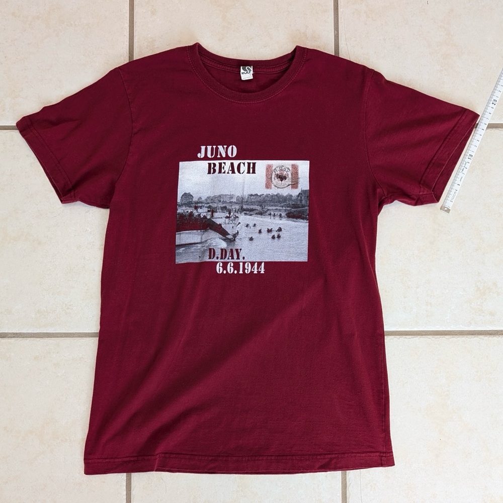 100% Cotton Size L Juno Beach D-Day WW2 Men’s T-Shirt - Picture 10 of 12